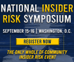 National Insider Risk Symposium 16 Sep